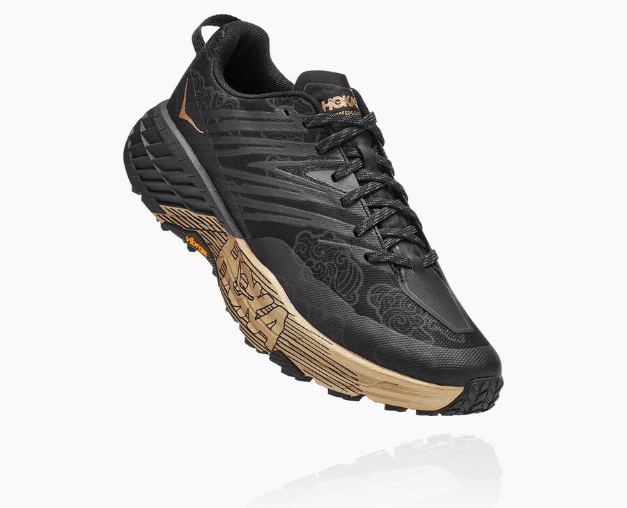 Hoka One One Spor Ayakkabı Erkek Siyah/Altın - Speedgoat 4 Cny - EF2048973